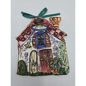 Blue Sky Best Friends Ceramic House Wall Plaque by Heather Goldminc 6"